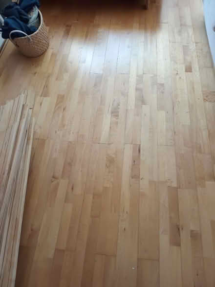 Photo of free Solid maple strip flooring. 15 mm thick. Area approx 25m2. (Lambridge) #1