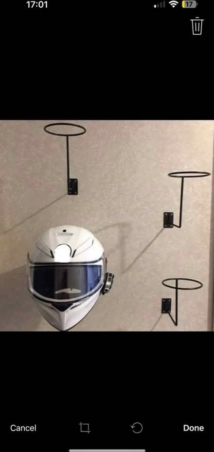 Photo of free 6 Wall Mounted Helmet Holders (WN8) #4