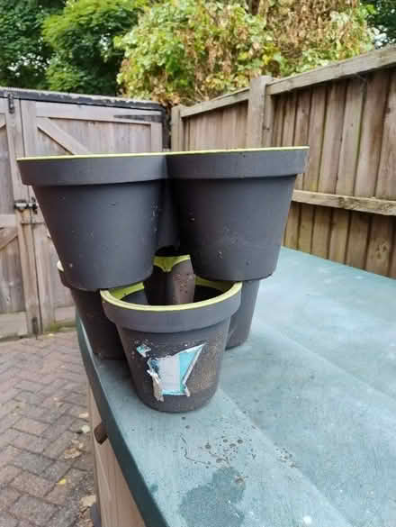 Photo of free 2 x Stacking plant pots. (Great Moor SK3) #2