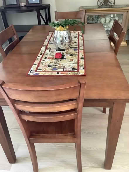 Photo of free Wood Dining Set (Table & Chairs) (Sorich Park) #1