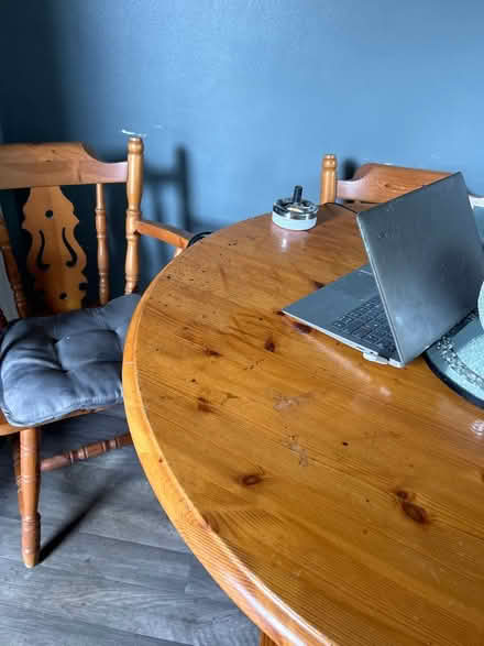 Photo of free Table and 3 chairs solid wood (S6) #1