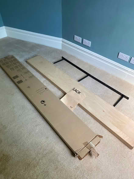 Photo of free IKEA ‘Lack’ shelf, concealed fixing (London, Barnes, SW13) #2