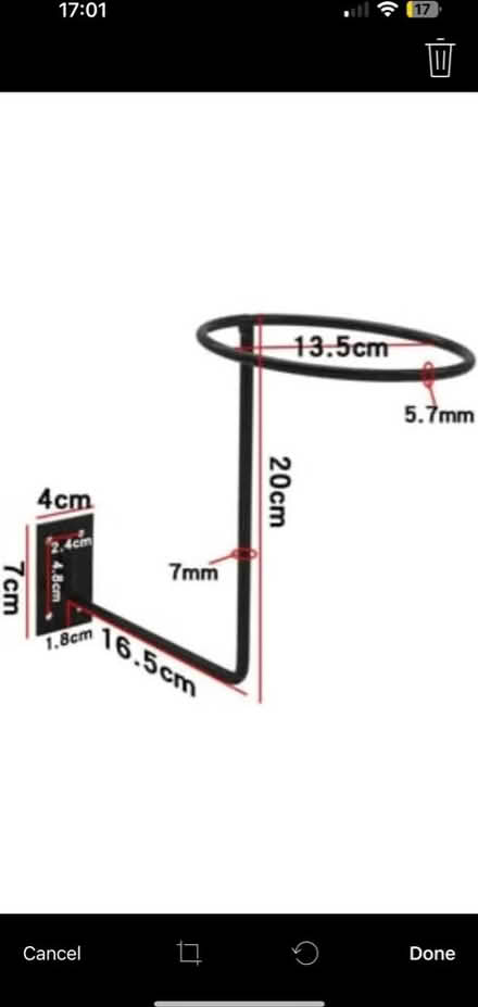 Photo of free 6 Wall Mounted Helmet Holders (WN8) #3