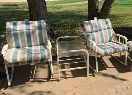 Photo of free lawn chairs and table (Near 141 and Dutchmill) #1