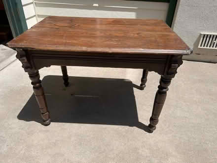 Photo of free Antique table (E Evans Ave & S Colorado Blvd) #1