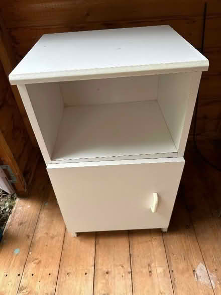 Photo of free Bedside cabinet - white (Enfield EN2) #1