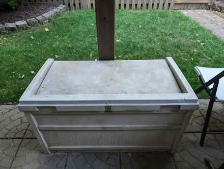Photo of free suncast storage bench (1533 Templeton Pl) #1