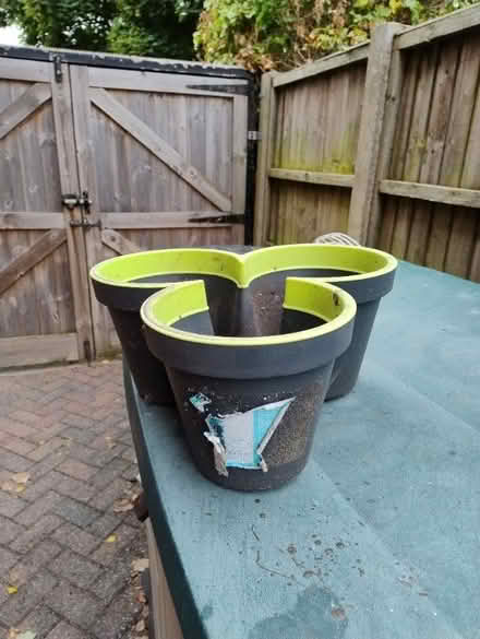 Photo of free 2 x Stacking plant pots. (Great Moor SK3) #1