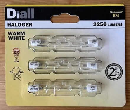 Photo of free Pack of 3 Halogen R7s Bulbs (Cutteslowe OX2) #1
