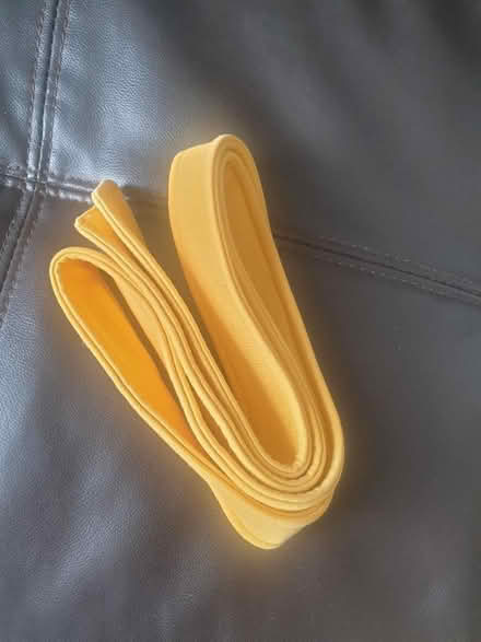 Photo of free Yellow belt fabric (Reading oxford street town end) #1