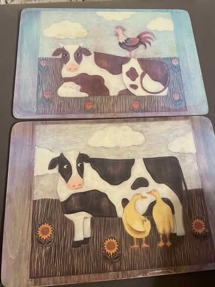 Photo of free Cow design - large placemats x5 (Acton W3) #2