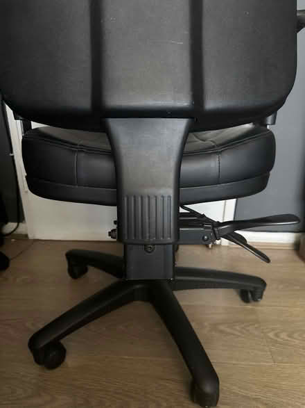 Photo of free Black Leather 360-Degree Swivel Office Chair (Deptford SE10) #3