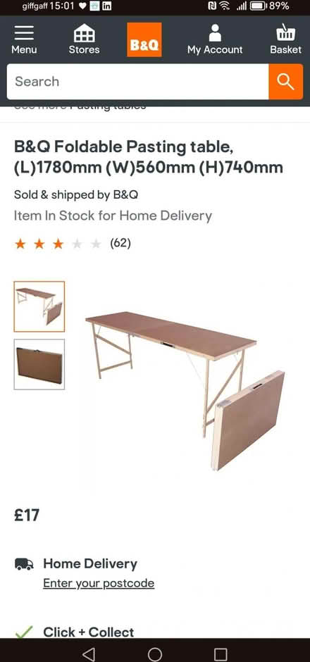 Photo of free Pasting table foldable (Pilton EH4) #1