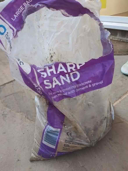 Photo of free Half bag sharp sand (Woodley RG5) #1