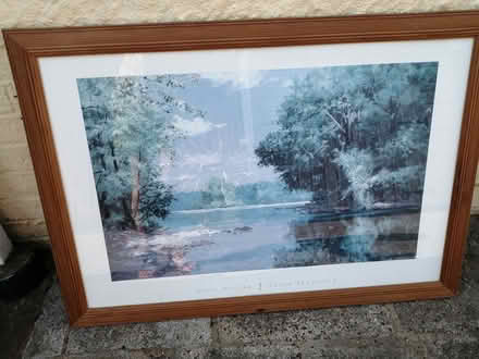 Photo of free Large picture with pine frame (Lancing BN15) #1