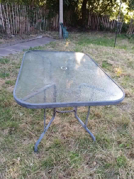 Photo of free Garden table, rectangular (Bushey North WD23) #1