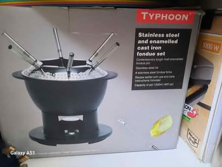 Photo of free Fondue set, stainless steel, typhoon (Cronkinson Farm CW5) #1
