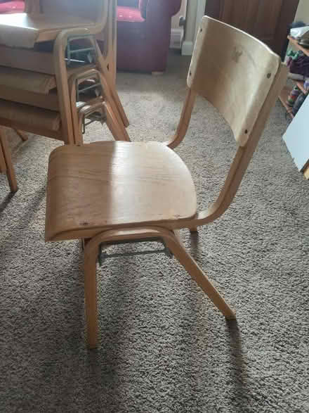Photo of free 8 wooden staking chairs (Tottenham, N17) #3