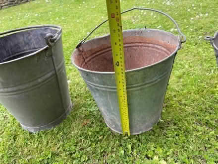 Photo of free Galvanised metal buckets x3 (Kingscote GL8) #4