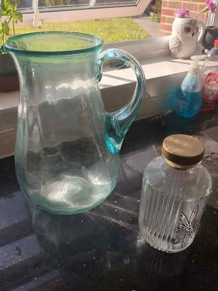 Photo of free Large jug plus small bottle as shown (Woodley RG5) #1