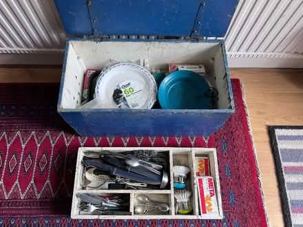 Photo of free Wooden box of camping kitchen supplies (Enfield EN2) #2