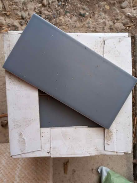 Photo of free Box of grey metro tiles (Mold CH7) #1