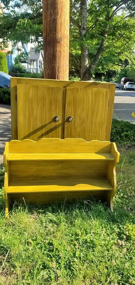 Photo of free Two piece cabinet with shelves (Sw Portland John's Landing) #3