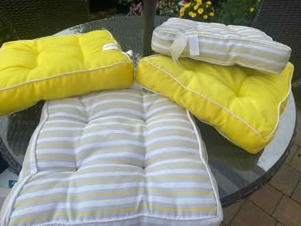 Photo of free Chair cushions- outdoor or indoor (Leixlip- just at Dublin border) #1