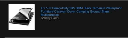 Photo of free 4m x 5m tarpaulin (SE15) #1