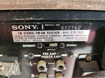 Photo of free Vintage Sony Reciever (lunenburg) #3