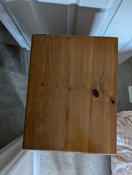 Photo of free Wooden bedside table (Teddington) #3
