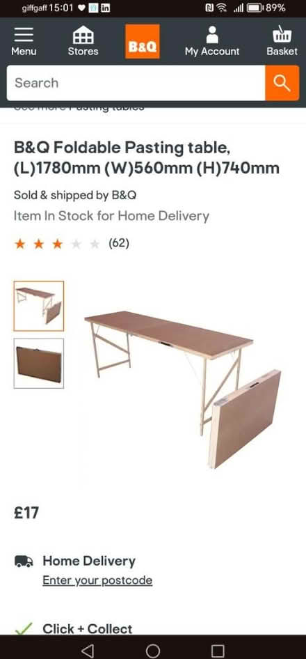 Photo of free Pasting table foldable (EH4) #1
