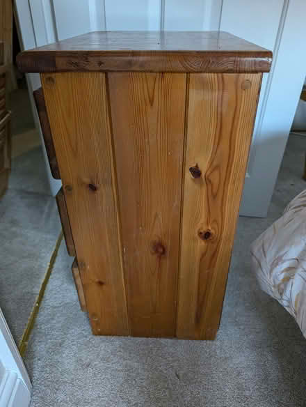Photo of free Wooden bedside table (Teddington) #2