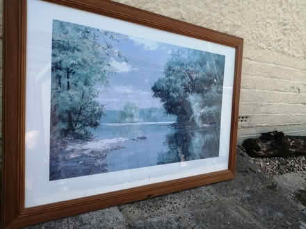 Photo of free Large picture with pine frame (Lancing BN15) #3