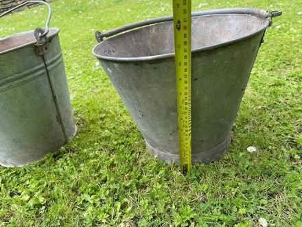 Photo of free Galvanised metal buckets x3 (Kingscote GL8) #3