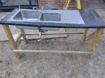 Photo of free Large stainless double sink (Norbiton KT3) #1