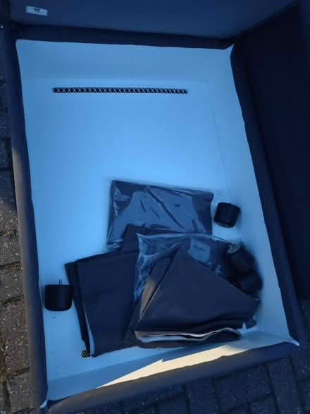 Photo of free Ikea sofa with foot stall (Westkingsdown) #2