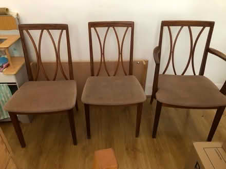 Photo of free 3 G plan dining chairs (Merton park SW19) #1