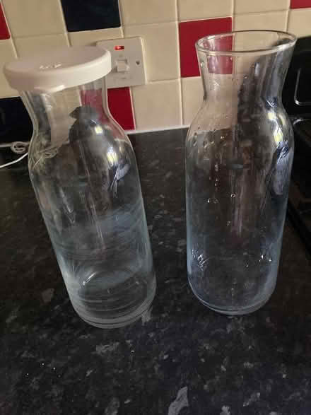 Photo of free 2 glass bottles/carafes (Witham CM8) #1
