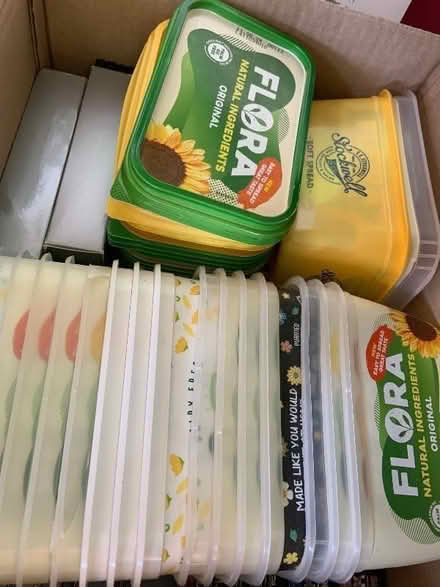 Photo of free 250g marge tubs and lids (Hailsham BN27) #1