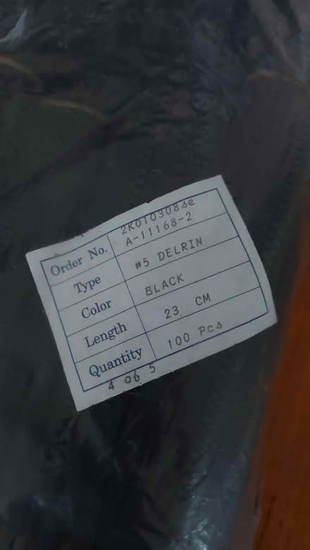 Photo of free 800 chunky black zips 23cm (Elwood) #3