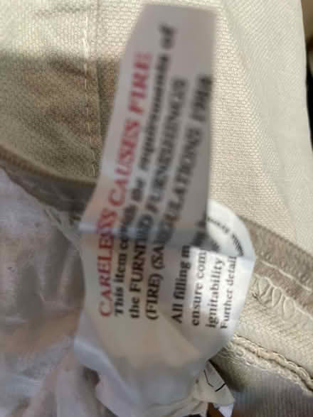 Photo of free Used Large Cream Ikea Cushion 72x72cm (Deptford SE10) #4