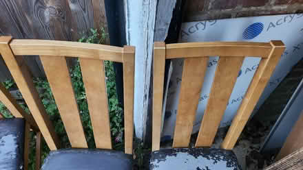 Photo of free 4 wooden dining chairs (Wimbledon SW20) #2