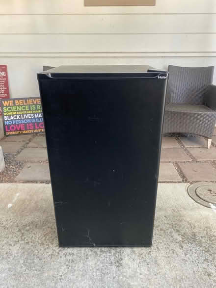 Photo of free Black mini fridge (Santana row) #1