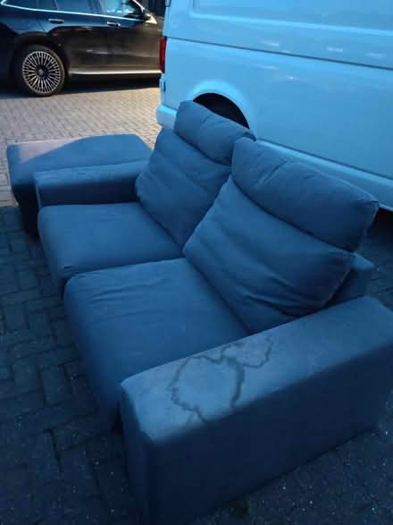 Photo of free Ikea sofa with foot stall (Westkingsdown) #1
