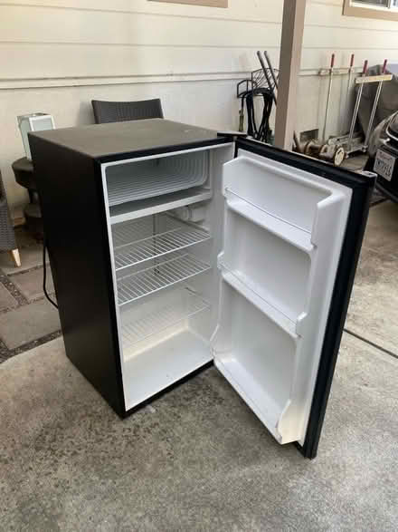 Photo of free Black mini fridge (Santana row) #3