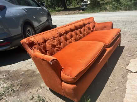 Photo of free Vintage orange couch (Golden, co) #2