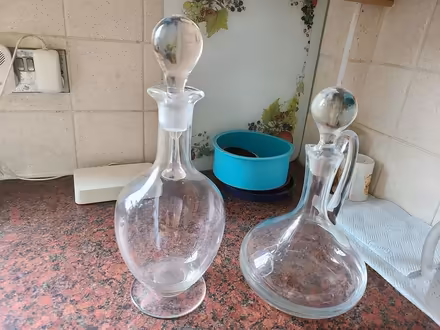 Photo of free Two glass decanters (Eltham SE9) #1