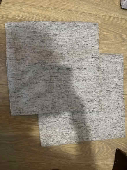 Photo of free Textured silver-grey rectangle Cushion Covers X2 (Deptford SE10) #3