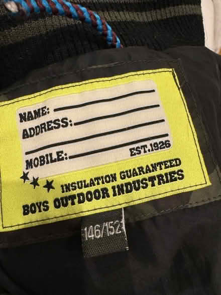 Photo of free Boys warm jacket age 12 (Hampstead, mw3) #2